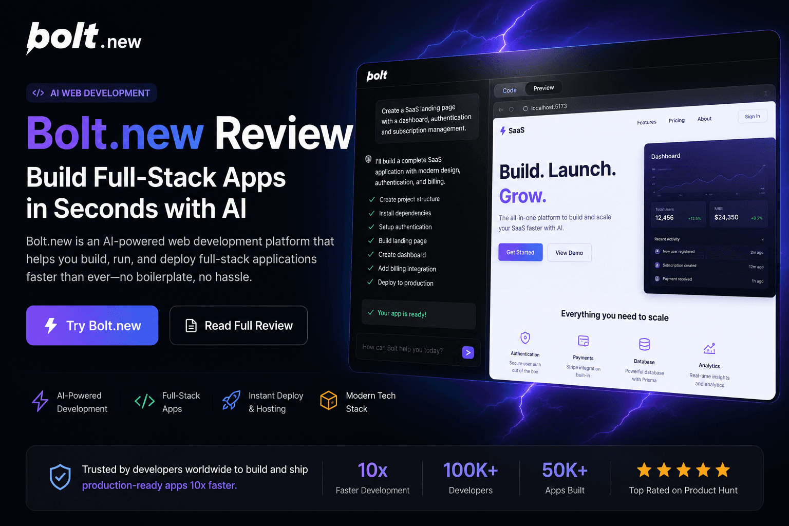 Bolt.new application screenshot