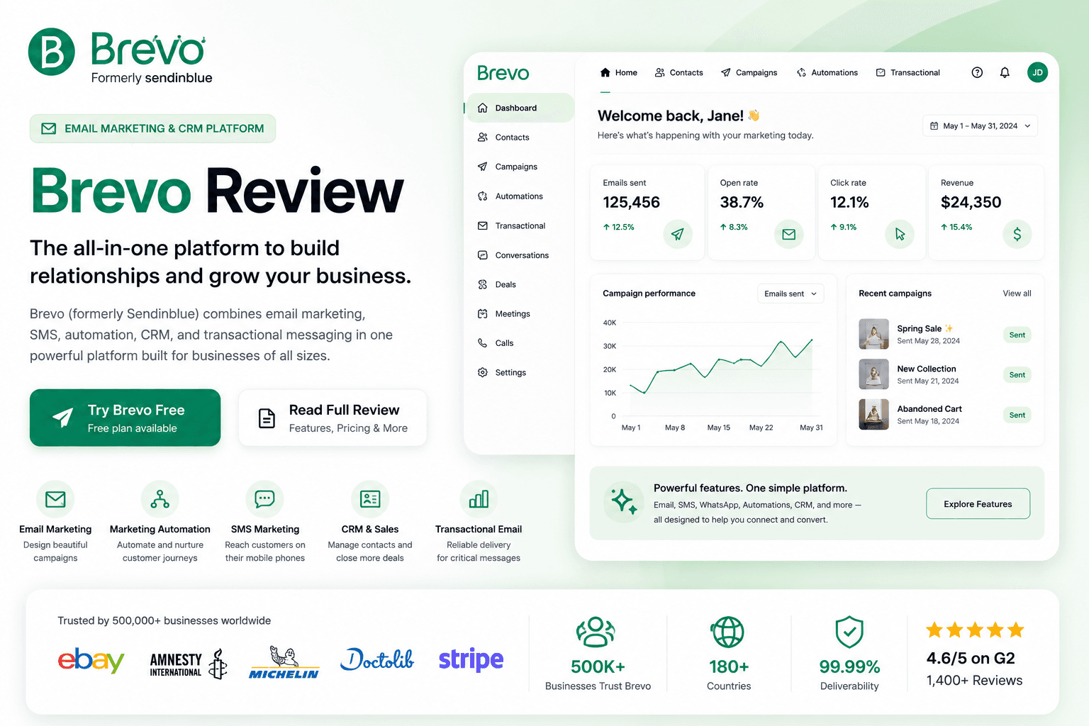 Brevo application screenshot